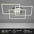 Deckenleuchte Briloner Frame LED 57W 80CM Deckenlampe Glitzereffekt Dimmbar warm