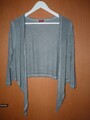 Zabaione  Damen  Bolero - Jacke / Jäckchen dünn  Größe L  grau  Sommer