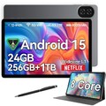 2025 Neu Tablet Android 15 24GB RAM+256GB 8000mAh 12 Zoll 4G LTE 2SIM WlFl IPS