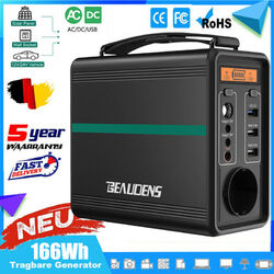 1500W/1000W/500W Solar Generator 725,76Wh/518Wh Power Station W/ 100W Solarpanel