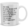 Mama Geschenk zum Muttertag von Tochter Mutter Tasse Geburtstag Kaffeetasse Frau