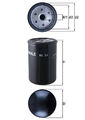 MAHLE ORIGINAL KC24 Kraftstofffilter für