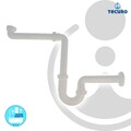 tecuro Raumspar - Röhren Geruchsverschluss 1 1/4 Zoll x 32 mm - für Waschtisch
