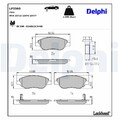 DELPHI Bremsbelagsatz, Scheibenbremse LP3360 für FIAT