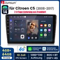 Autoradio Für Citroen C5 2008-2017 8Kern 4+64GB Android 14 Carplay GPS Navi WIFI