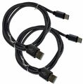 2X USB-C Datenkabel USB-C Aluminium Ladekabel Kabel für Xiaomi 14T Pro 5G