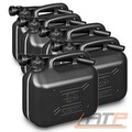 5er SET BENZINKANISTER 5L KRAFTSTOFFKANISTER RASENMÄHER MOTORSÄGE 5 LITER