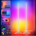 KingMile Moderne RGBIC LED Bodenleuchte mit Fernbedienung für Wohnzimmer,