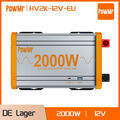 PowMr 2000W 4000W Spannungswandler 12V 220V Wechselrichter Reiner Sinus Inverter