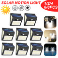LED Solarleuchte mit Bewegungsmelder Außen Solar Lampe Fluter Sensor Strahler