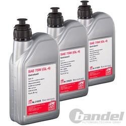 3L 21829 FEBI BILSTEIN GETRIEBEÖL ÖL 75W GL-4 GELB passend für VW MERCEDES AUDI