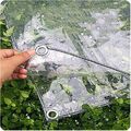 Transparente Plane mit Ösen wasserdicht Abdeckplane Reißfest  Schutzplane Garten