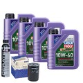 Motoröl 10W60 LIQUI MOLY Synthoil Race Tech Gt1 4L+MAHLE Ölfilter +Cera Tec