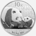 China 10 Yuan 2011  Panda 1  OZ Silber 999 ST / BU