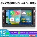 Andriod 15 Carplay Autoradio GPS Navi Für VW Polo 9N Golf Jetta MK4 Passat B5 T5