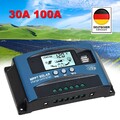 30A/100A 12V-24V MPPT Solar Ladegerät Controller Panel Regler Daul USB Digital