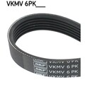 ORIGINAL® Skf VKMV 6PK935 Keilrippenriemen passend für Fiat PUNTO PUNTO Van