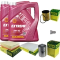 MANN Inspektionspaket 10 L MANNOL Extreme 5W-40 für VW Passat Variant 2.3 VR5