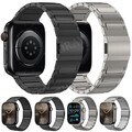 Magnet Titan Metall Armband für Apple Watch Ultra 2 49mm Series 10 9 8 7 6 5 SE