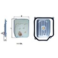 1x Hydraulikfilter, Automatikgetriebe KNECHT HX 147KIT1 passend für AUDI FORD