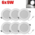 6x9W LED Deckenlampe Ultraflach Panel Licht Einbaustrahler Badleuchte lampe Spot