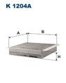Filtron K 1204A Filter, Innenraumluft für SMART Heizung/Lüftung