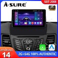 64G Android 14 Autoradio Für Ford Fiesta MK6 2008-2016 Apple Carplay GPS Navi BT