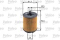 Ölfilter VALEO 586563 Filtereinsatz für OPEL ALFA CHEVROLET SAAB FIAT HYUNDAI 3X