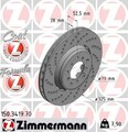 ZIMMERMANN Formula Z Coat Z Bremsscheibe Vorne Links für BMW 3 Cabrio (E46)