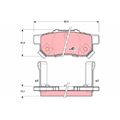 1x Bremsbelagsatz, Scheibenbremse TRW GDB3174 passend für HONDA