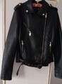 Damen Jacke Aus Kunstleder, Größe XS