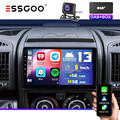 DAB+ 4+64GB Autoradio Android 13 GPS Navi WIFI CarPlay Für Fiat Ducato 07-15 KAM