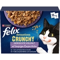 Sensations Crunchy Katzenfutter nass in Gelee Sorten-Mix 6er Pack 6 x 10 Beut...