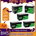 LiFePO4 Lithium Batterie 12V/24V/48V 100Ah 200AH 300AH BMS Solar Akku Wohnmobil