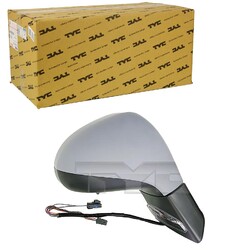 TYC AUßENSPIEGEL mit BLINKER LINKS BEHEIZT ELEKTRISCH GRUNDIERT passend für PEUG