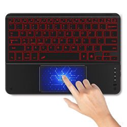QWERTZ Bluetooth-Tastatur Maus Beleuchtet Für IOS Android Windows PC Universal