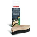 SONAX Textil + Lederbürste (04167410) Holz Bürste Leder Velour Stoff Sitze