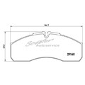 1x Brembo Bremsbelagsatz vorne für Iveco Daily 3 Nissan Cabstar TL | 507285