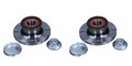 MAXGEAR 2x Radnabe Radlagersatz Hinterachse für Audi A2 VW Lupo 8Z0 6X1 6E1