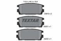Bremsbelagsatz, Scheibenbremse Textar 2381301 für HYUNDAI