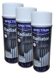 3 x Heizkörperlack Heizkörperfarbe Sprühfarbe  je 400ml Hochglänzend Weiß Weiss