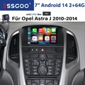 DAB+ Android14 Carplay Autoradio Für Opel Astra J 2009-2014 GPS RDS BT 2+64G KAM