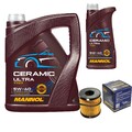 SCT Ölfilter 6L MANNOL Ceramic 5W-40 für Peugeot 206 CC 1.6 16V 207 1.4 MINI