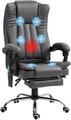 Vinsetto Bürostuhl Mit Massagefunktion, Ergonomischer Schreibtischstuhl Mit Heiz