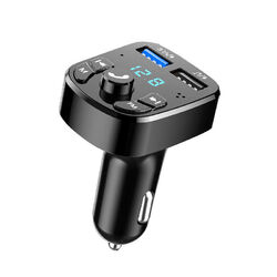 Auto Wireless Bluetooth 5.0 Fm Sender Adapter Ladegerät 2Usb Pd Aux Hände-F= (