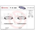 1x Bremsbelagsatz, Scheibenbremse BREMBO P 44 024 passend für LAND ROVER
