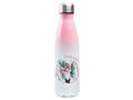 Trinkflasche rosa personalisiert mit Name ♥ Einhorn Pferd mit Blumen ♥ Geschenk 