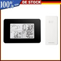 Digitale LCD Funk-Wetterstation Wecker Temperatur Hygrometer mit Außensensor Uhr