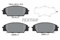 TEXTAR Bremsbelagsatz, Scheibenbremse 2317801 für HONDA