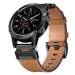 Quick Fit Leder Armband für Garmin Fenix 3 HR 5 5X Plus 7 7X 6 6X Pro 965 955